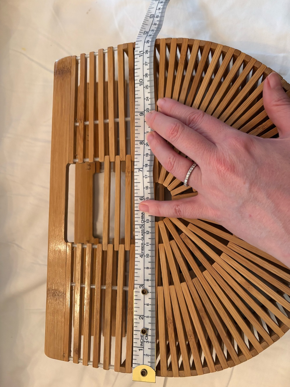 Handheld Bamboo Cult Gaia Ark INSPIRED Clutch - Natural Tan - Picture 7 of 9